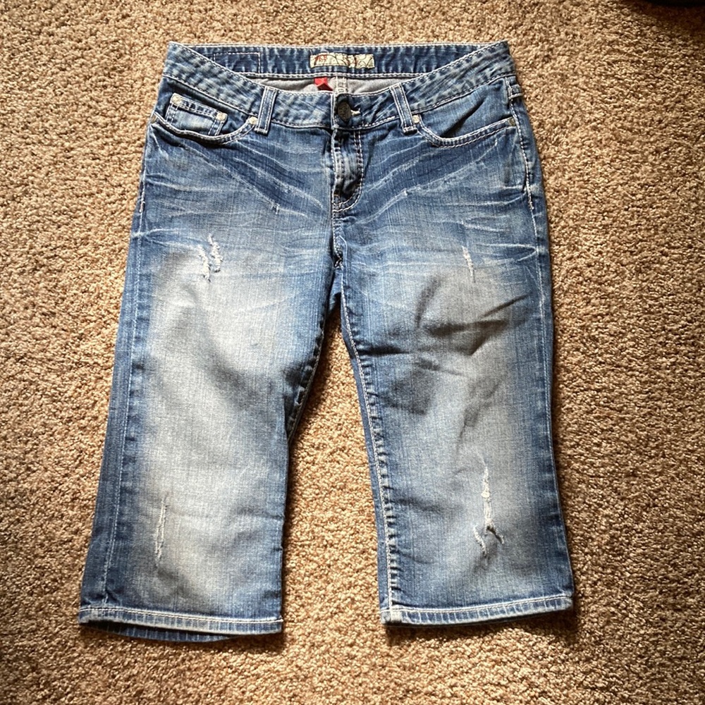 BKE denim jean capris